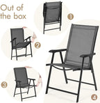 Yaheetech Patio Dining Chairs Set of 2 - Image 8