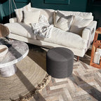 ZICOTO Beautiful Boucle Pouf Ottoman and Foot Rest - Image 6