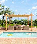 10 x 13 ft Aluminum Pergola - Image 3
