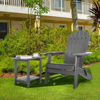 Double Adirondack Outdoor Side Table Weather Resistant, Outdoor Rectangular - Image 7
