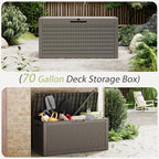 Outdoor Storage Box, Resin Deck Boxes Indoor and outdoor, Waterproof Storage - Image 6