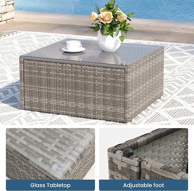 8 Pieces Outdoor Patio Furniture Set - Image 5