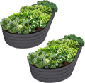 Plant & Plot Galvanized Raised Garden Beds Outdoor // 8×4×1 ft Planter Raised by PlantPlot