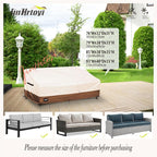 JinHrtoyi 3-Seater Outdoor Couch Cover, 85Wx38Dx35H inches Outdoor Furniture - Image 3