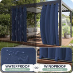 Outdoor Curtains for Patio Waterproof 6 Panels - Image 2