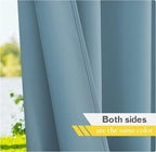 NICETOWN Canvas Outdoor Waterproof Patio Curtains 2 Pieces, Rustproof Grommets - Image 5