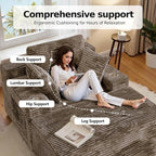 CHORRO67 Chaise Lounge Chair Indoor, Oversized Boneless Single Sleeeper Couch - Image 7