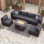 NICESOUL 7 Piece Large Size Outdoor Patio Furniture Set - Image 3