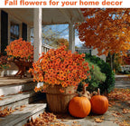 Artificial Fall Flowers Outdoor Fake Mums - Image 5
