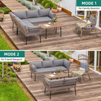 YITAHOME 4-Piece Wicker Patio Furniture Set, All Weather PE Rattan Conversation - Image 4
