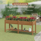 FILWH Raised Garden Bed with Legs Elevated Wooden Planter Box Stand Large - Image 2
