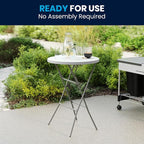 Flash Furniture Elon 32' Round Folding Bar Height Table - Image 9