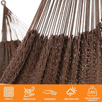 Lazy Daze Hammocks Handwoven Mayan Hammock, 10.5 FT Soft Rope Double Hammocks - Image 5