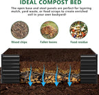 6x3x2FT Galvanized Raised Garden Bed Kit, Vegetable Plant Boxes-Rectangle Metal - Image 3