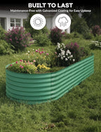 2 Pcs Raised Garden Beds Outdoor 10x4x1.5 ft - Image 6