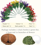 Senjie 2 Set Artificial Hanging Flowers - Image 3