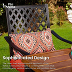 PHI VILLA 5 Piece Outdoor Bar Furniture Set, Counter-Height Patio Bistro Table - Image 2