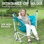 Portal Hammock Camping Chair Folding Rocking Chair Portable Swinging Chair - Image 5