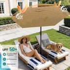 AreShark 7.5FT Patio Umbrella Table Market Umbrella - Image 7