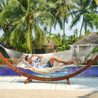 Lazy Daze Hammocks 10.5 FT Double 2 Person Caribbean Rope Hammock, Hand Woven - Image 2
