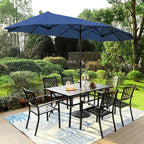 PHI VILLA 8 Piece Patio Outdoor Dining Set - Image 9