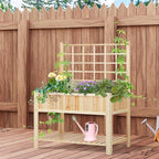 Outsunny 47'' Wooden Raised Garden Bed - Image 2