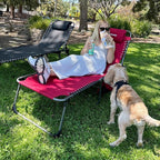 KingCamp 2 Pack Lounge Chair Outdoor, Folding Portable Tanning Chairs Comfy - Image 2