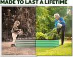 Plant & Plot Galvanized Raised Garden Beds Outdoor // 4×2×1 ft Planter Raised - Image 2