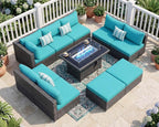 NICESOUL 10 Piece Modern Outdoor Furniture Set - Image 2
