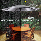 Blissun 9 ft Solar Umbrella 32 LED Lighted Patio Umbrella Table Market Umbrella - Image 5