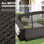 Grepatio Wicker Hanging Porch Swing - Image 5