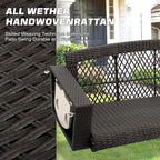Grepatio Wicker Hanging Porch Swing - Image 5