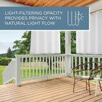 Town & Country Basics Cabana Solid Heavyweight Indoor Outdoor Curtains - Image 9