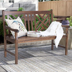 Sophia & William Outdoor Bench Garden Bench Wood 47", Patio Dining Bench - Image 2