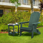 Double Adirondack Side Table Weather Resistant, Outdoor Rectangular End Table - Image 2