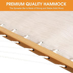 Lazy Daze Hammocks 11 FT Double Outside Hammock Quick Dry Olefin Fabric Hammock - Image 4