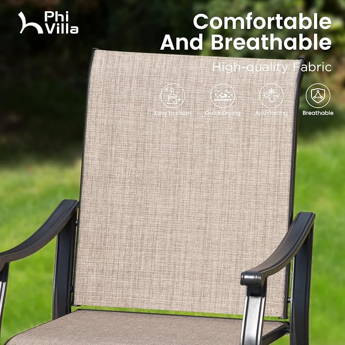 PHI VILLA Patio Dining Table and Chairs - Image 2