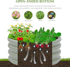 2-Pack 2x1ft Galvanized Raised Garden Bed, Outdoor Planter Bed, Metal Planter - Image 3
