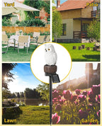 iStatue 4PC Solar Owl Garden Stake Lights Gifts - Image 8