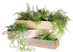 20" Rectangular Rustic Wood Planter - Image 4