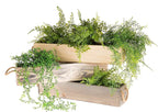 Wooden Planter Box, Rustic Barn Wood/Whitewash - Image 4