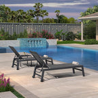 PURPLE LEAF Outdoor Patio Chaise Lounge Chair Set of 2 Chair - Image 7