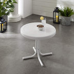 Crosley Furniture Griffith Weather Resistant Retro Metal Outdoor Side Table - Image 4