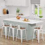 Yongchuang 24 inch Metal Bar Stools Set of 4 Counter Height Barstools Farmhouse - Image 5
