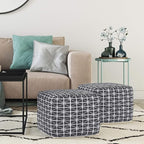 SIMPLIHOME Noreen Square Pouf - Image 2