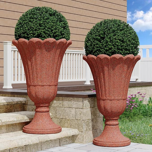 23" Tall Planters for Outdoor Plants Set of 2, Planter by Unknown