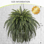 68" Artificial Ferns for Outdoor, UV Resistant Giant Faux Boston Fern Bush - Image 3