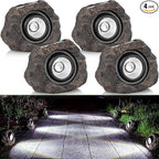 Solar Rock Lights Outdoor Garden Waterproof by Candieslife