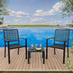 GAOMON 3 Piece Patio Bistro Set, Outdoor Patio Furniture Set - Image 8