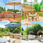 Heavy Duty Deck Railing Umbrella Holder, Adjustable Patio Umbrella Stand - Image 7